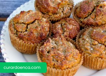 Muffins antiinflamatórios de coco e batata doce (veganos e sem glúten)